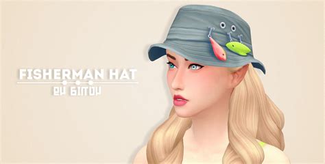 ･ﾟ Neecxles Sims 4 Cc Finds ･ﾟ Sims 4 Fisherman Hat Sims