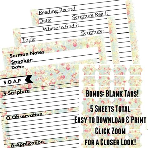 Printable Daily Scripture Study Daily Devotional Soap