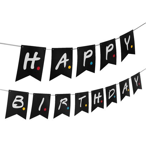 buy friends tv show happy birthday party banner friends tv show party supplies decorations pre