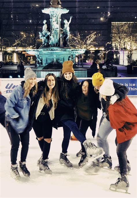 Ice Skating In Cincinnati With Best Friends ️ Ice Skating Cute Best Friends