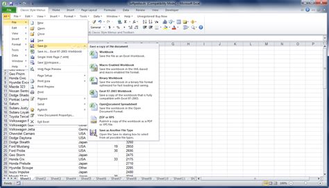 Download Classic Style Menus And Toolbars For Microsoft Excel 2007 48