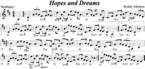 Hopes And Dreams Strathspey By Roddy Johnston