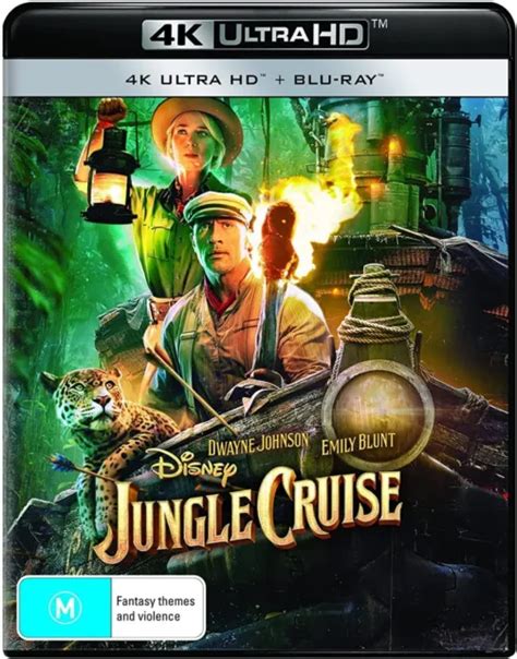 JUNGLE CRUISE K Ultra HD Blu Ray Dwayne Johnson Emily Blunt
