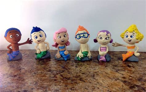 Bubble Guppies Theme And Figures I Sculpted Out Of Clay Bubble