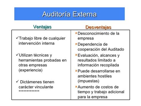 Cuadro Comparativo Entre Auditoria Interna Y Externa Diferencias Y