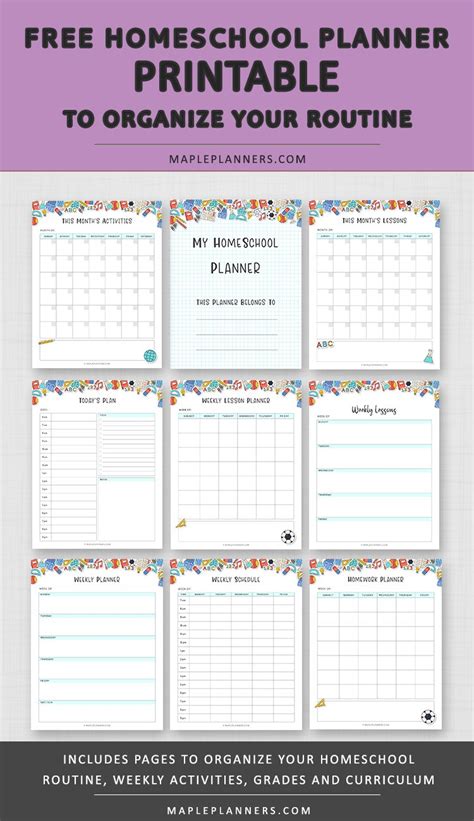 Feel free to use these homeschool planner pages i have created for our students and take advantage of the free printables found below. Free Printable Homeschool Planner | Best Homeschool ...