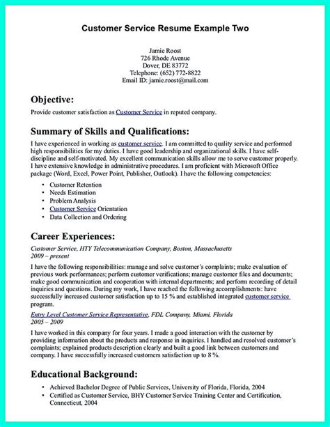 csr resume  customer service representative resume
