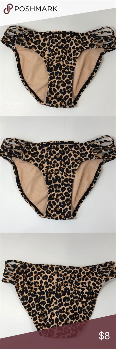 Nwt Xhilaration Leopard Print Swim Bikini Bottoms Bikinis Leopard