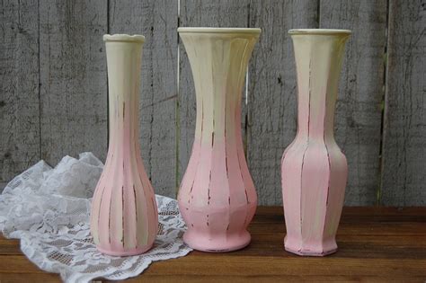 Shabby Chic Vase Set