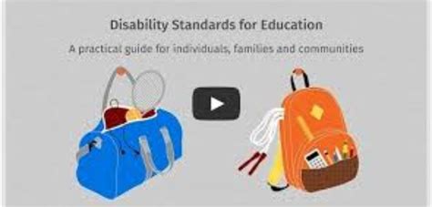 Disability Standards For Education A Practical Guide For Individuals