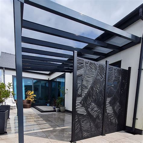 Striking Modern Canopy Installation Wales Modern Property Canopy Pro