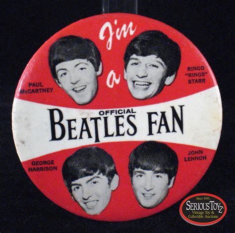 Lot Detail 1964 Official Beatles Fan Pinback Button The Beatles