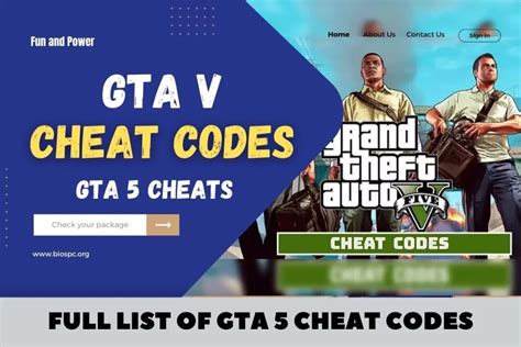 Gta V Cheat Codes List Of Gta Cheat Codes For Pc Ps Xbox
