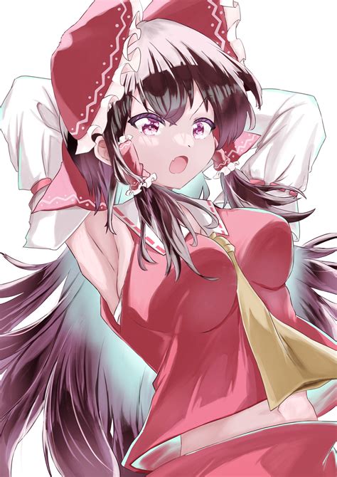 Fondos De Pantalla Anime Chicas Anime Touhou Hakurei Reimu Pelo