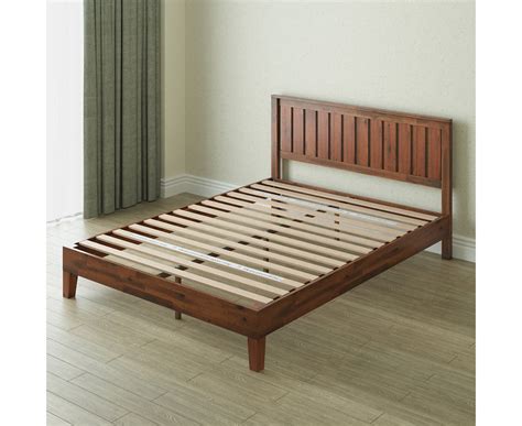 Zinus Deluxe Solid Wood Bed Frame Espresso Au