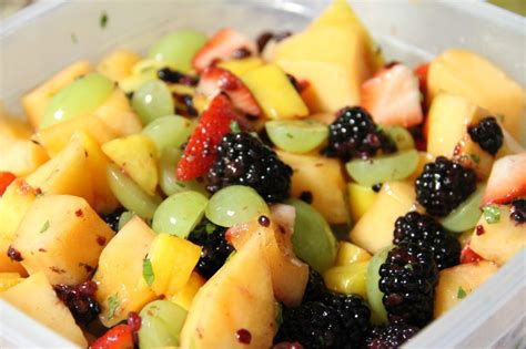 Recipe Fresh Fruit Salad With Lime And Mint Dressing ©from The Kitchen