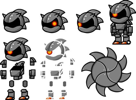 Sonic The Hedgehog 2 Mecha Sonic Rigged Sprite By Therealyorkieyt On