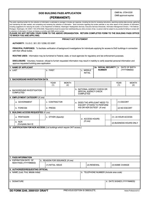 Dd2249 Fill Out And Sign Printable Pdf Template Signnow