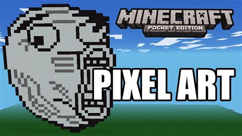 Minecraft Pe Pixel Art Lol Meme Time Lapse Youtube