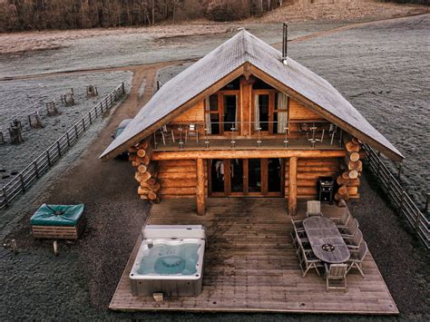 Private Log Cabins With Hot Tubs Hidden River Cabins Only 25 Deposit