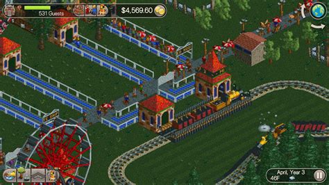 RollerCoaster Tycoon Classic faithfully recreates the classic PC game