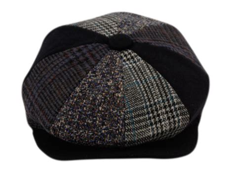 The Wool Patchwork Newsboy Cap Mike The Hatter