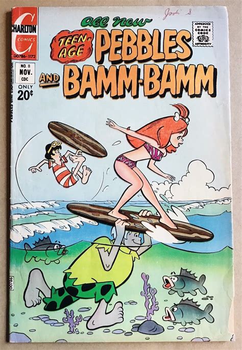 Pebbles And Bamm Bamm 8 “teen Age” 1972 Hanna Barbera Charlton