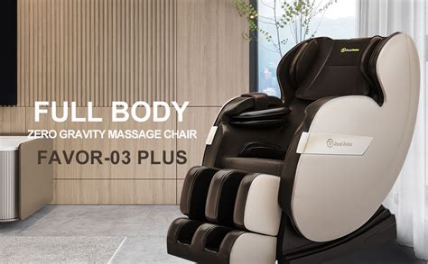 Real Relax® Favor 03 Plus Full Body Shiatsu Massage Chair Homedic Shiatsu Foot Massager Brown