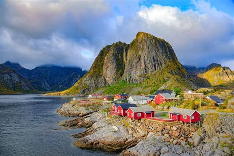Reine Fishing Village In Lofoten Islands Norway Stock Photo Image Of