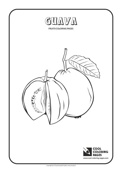 Mixed berry lemon guava watermelon juice fruit smoothie cartoon vector. Guava Coloring Pages