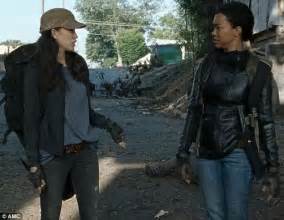 Walking Dead Sasha And Rosita Join Forces To Fight Negan Daily Mail