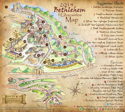 Map Of Bethlehem Color 2018