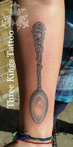Spoon Theory Tattoo Video 3 Food Tattoos New Tattoos Print Tattoos