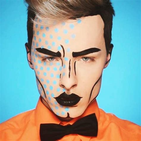 maquillage pop art pour hommes