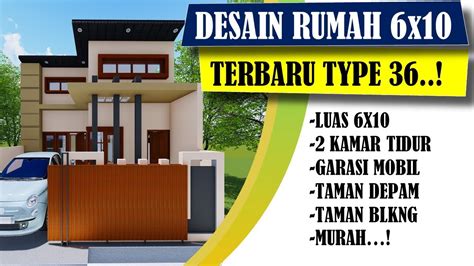 Tetapi rumah juga semakin bervariasi dalam bentuk dan memiliki style tersendiri. Desain Rumah Minimalis 6x10 Terbaru 2 Kamar Tidur dan Garasi CANTIK..! - YouTube