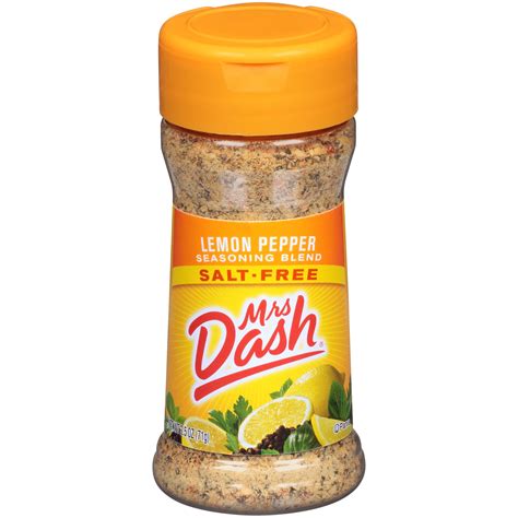 Mrs Dash® Lemon Pepper Salt Free Seasoning Blend 25 Oz Shaker