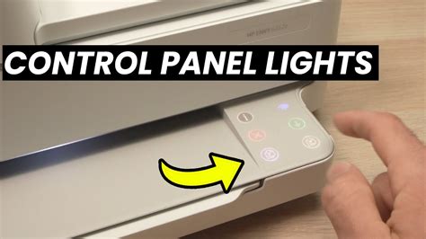 Turn On Control Panel Lights On Hp Envy 6400 Series Printer 6452e