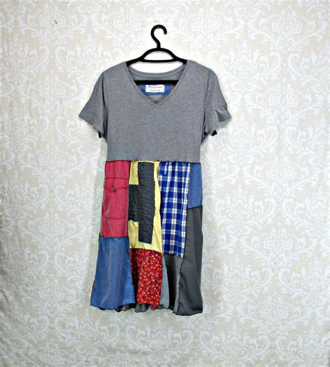 Plus Size Dress 1x Size L Xl Upcycled Tunic Boho Clothing