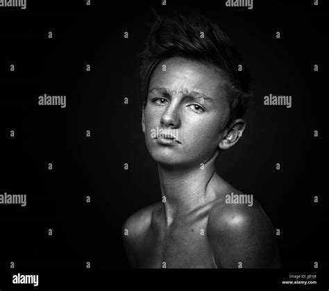 Portrait Of A Teenage Boy Stock Photo Alamy