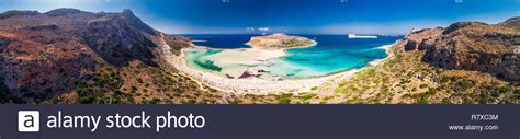 Balos Lagoon On Crete Island With Azure Clear Water Greece Europe