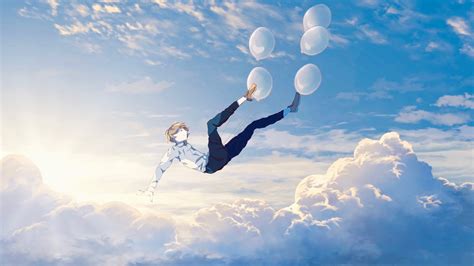 Anime Fly Boys Flower Sky Clouds Wallpaper 2800x1865 648652 Anime Fly
