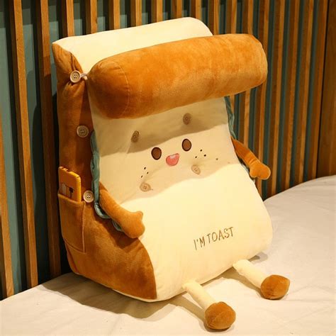 Toast Bread Cushion Pillow Soft Stuffed Plush Toy Gage Beasley