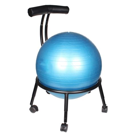 Many people enjoy sitting in a stability ball office chair in comparison to regular chairs for sheer comfort and well being. Yoga Studio Pilates Stability Balance Ball Office ...
