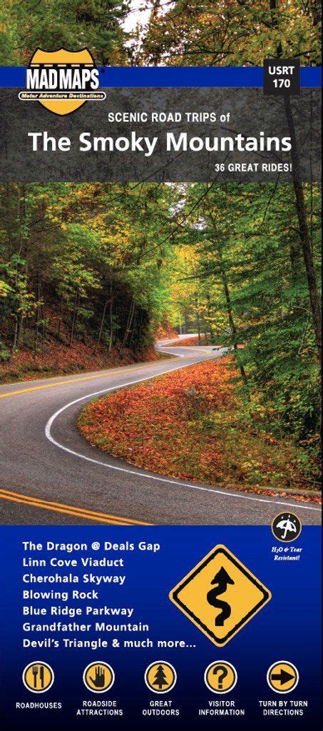 Mad Maps Usrt170 Scenic Road Trips Map Of Smoky Mountains Scenic