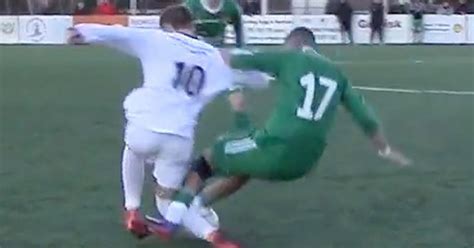 The Worst Tackle You Will Ever See Courtesy Of Norways Lower Leagues