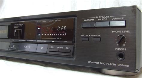 Sony Cdp 470 Cd Player Audiobaza