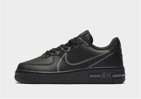 Black Nike Air Force 1 React Junior Jd Sports