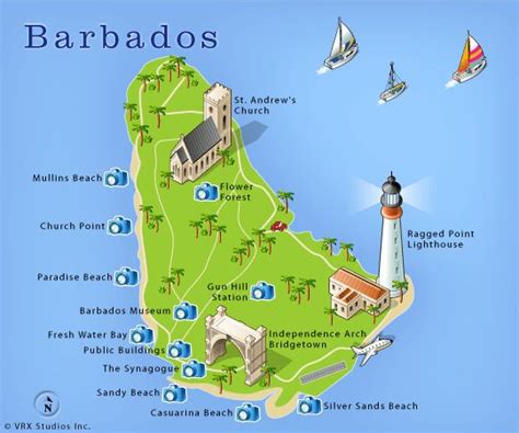 Map Of Barbados Island In Caribbean Barbados Island Pinterest Barbados Caribbean And Sand