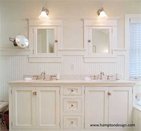 Shaker 30 single bathroom vanity set american imaginations top finish: Mission Cabinets - Cottage - bathroom - Hampton Design