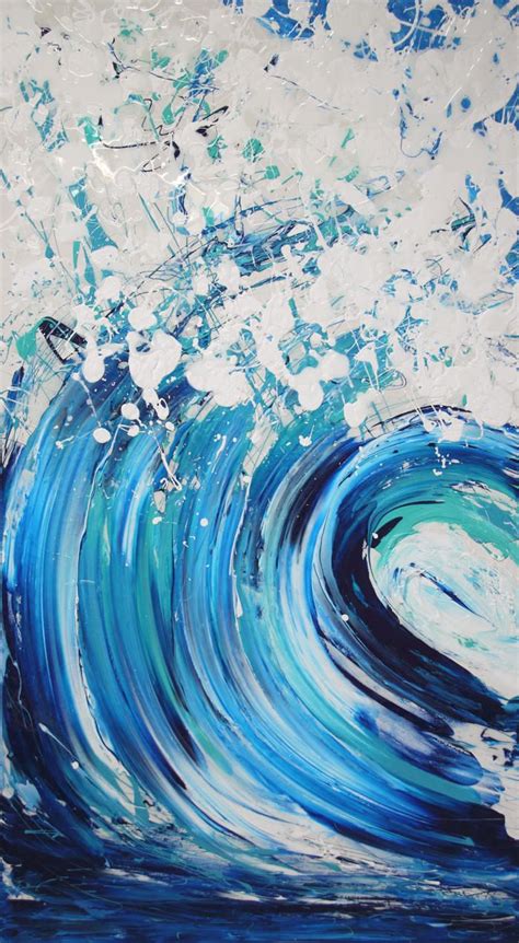 Swell Wave Series By Annette Spinks Blue Thumb Sale Artwork Artwork